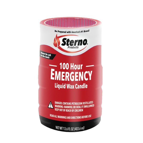 Sterno 100 Hour Emergency Soft Light Candles 5.5 in. H X 3.5 in. W X 3.5 in. L 13.6 oz 30642